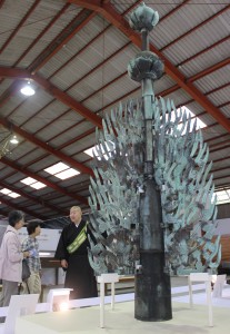 展示されている薬師寺東塔の水煙