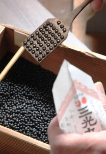 丸薬を個数通りにすくうことができるさじ。戦前に使われていたという