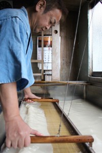 「森の名手・名人」に認定され、伝統の技を後世に伝える決意を新たにする福西正行さん