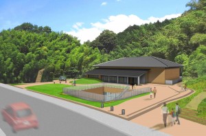 体験学習館の完成予想図（国営飛鳥歴史公園事務所提供）