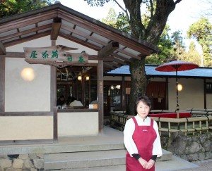 茶屋でのっぺいを再現し販売を始めた杉井典子さん