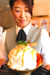 冬季限定販売の「キャラメルミルク氷」