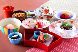 奈良ホテル内の「花菊」が提供するオリジナルランチ(県提供)