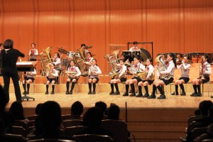 河合町立河合第３小の金管バンド