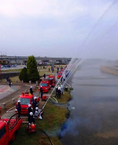 桜井市の消防団出初め式