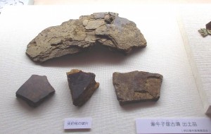 牽牛子塚古墳の夾紵棺の破片