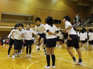 がんばって跳躍
