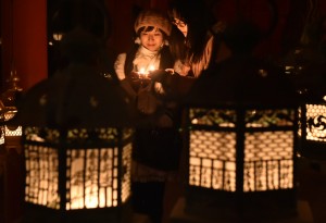 春日大社で行われた節分万灯籠