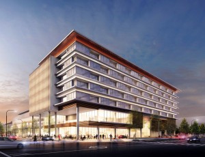 JWマリオットホテル奈良の外観イメージ。古都・奈良の街並みに調和するデザインが特徴だ