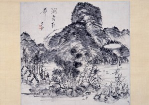 浦上玉堂の「澗泉松声図」(大和文華館提供)