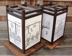 灯芯が使われている行灯