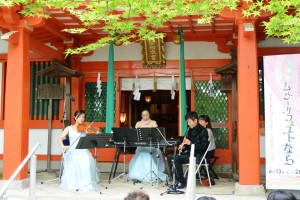 昨年の「ムジークフェストなら」の様子。寺社など至るところでコンサートが開かれる