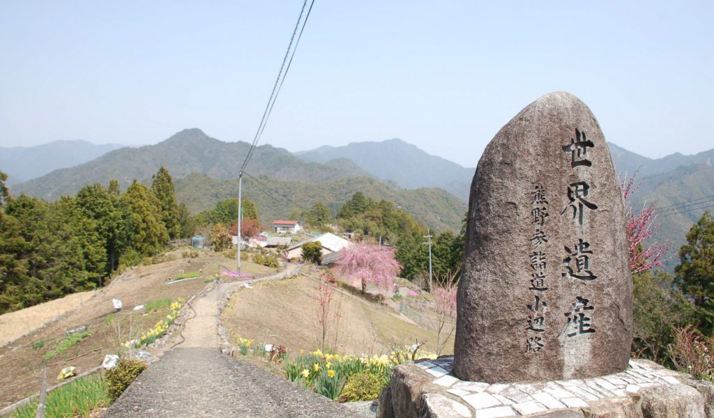 世界遺産「小辺路」が通る十津川村の果無集落。村の大きな観光スポットだ（同村提供）