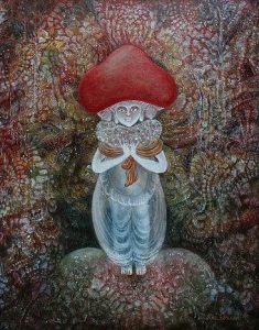 奉納された作品「大物主命」