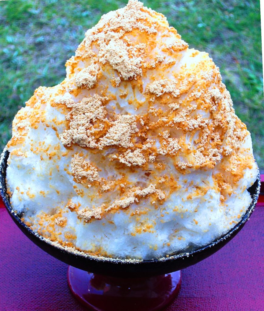 ミルク蜜ときなこたっぷりの「きなこミルク氷」