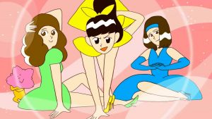 18歳選挙権をテーマに制作されたアニメ「エンジェルは選挙権がお好き」の一場面