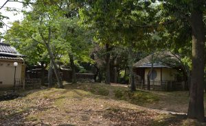 奈良公園の豊かな自然の中に点在する離れ