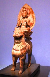 忍性が礼拝した可能性がある文殊菩薩騎獅像