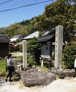 金堂跡には大きな礎石が残る