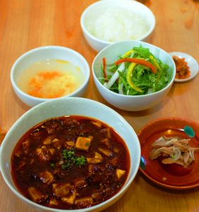 ピリ辛の麻婆豆腐セット