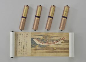 唐招提寺と凸版印刷などが制作した「東征伝絵巻」の複製