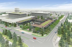 登大路バスターミナル(仮称)のイメージ図