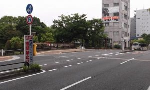ポールが設置される前の国道３６９号