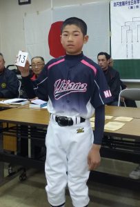 浮孔小野球部の山本浩輝主将