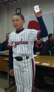 田原本南リトルヤンキースの酒井爽主将